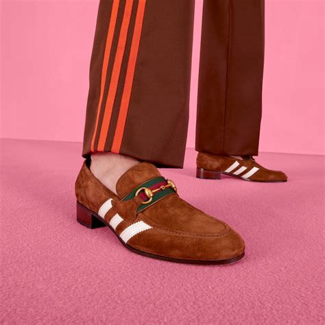 gucci adidas loafers men's|gucci moccasins suede men's loafers.